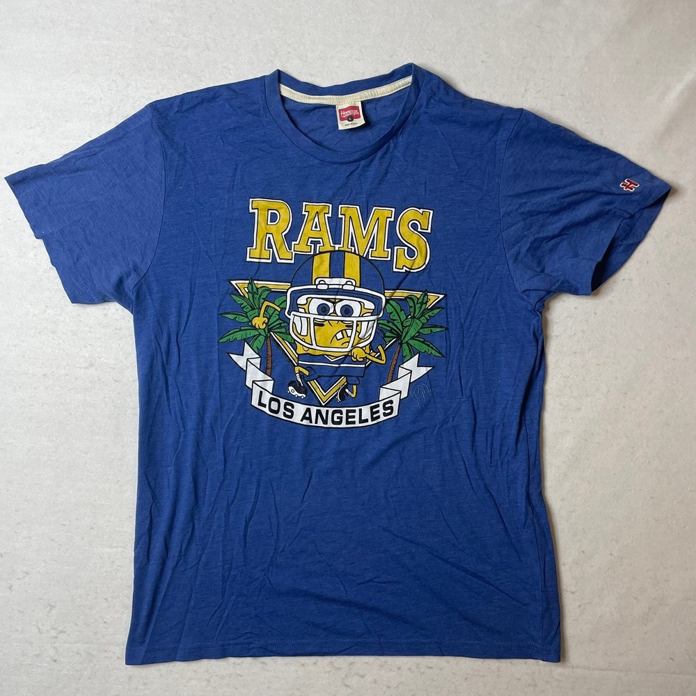 Homage Spongebob Los Angeles Rams T Shirt Mens Large LA Football NFL Graphic Tee